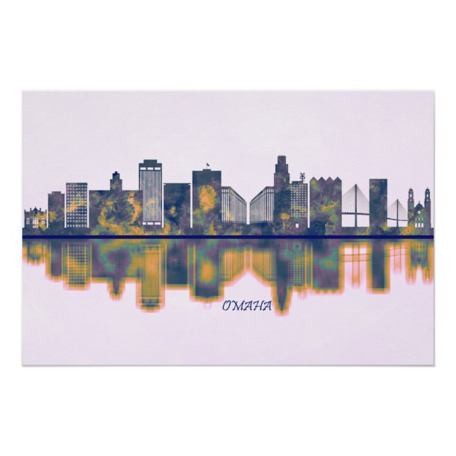 Poster Omaha Skyline (Devant)