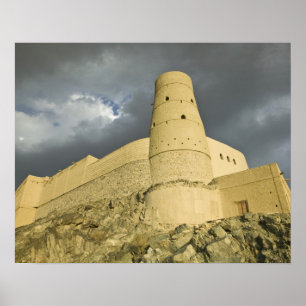Poster Oman, Hajar occidental, Bahla. Fort de Bahla