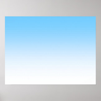 Poster Ombre bleu ciel