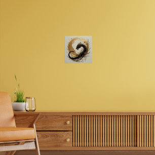 Poster Ombre de lumière de lune de dragon