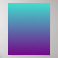 Ombre de sirène turquoise à violette