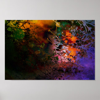 Poster ombre des fleurs