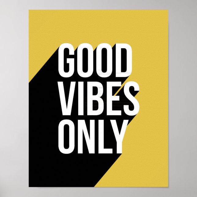 Poster Ombre longue citation motivante (Devant)