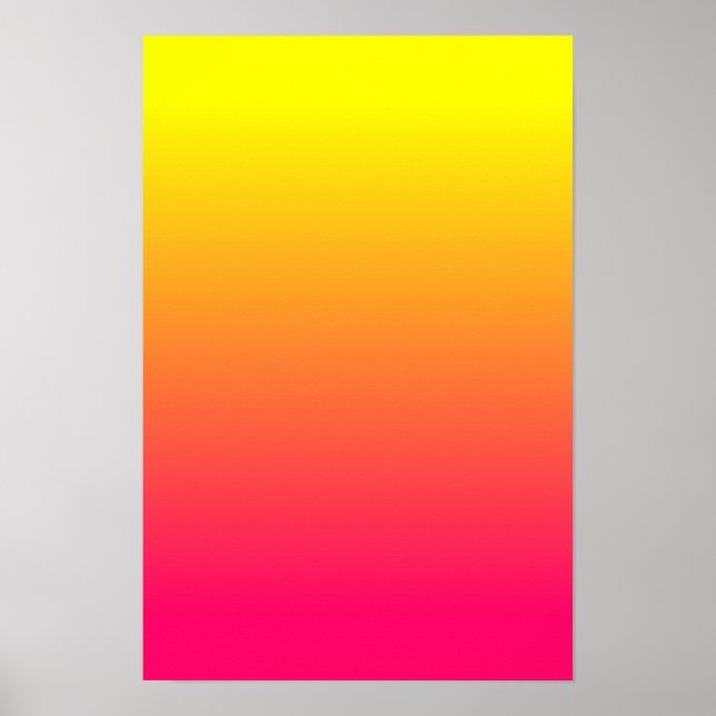 Poster Ombre rose orange jaune (Devant)