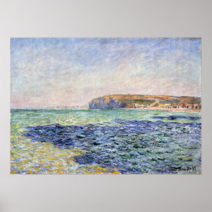 Poster Ombres de Claude Monet sur la mer, les falaises