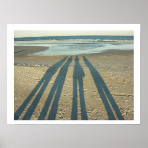 Poster Ombres sur la plage