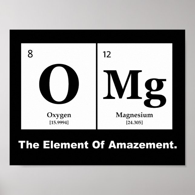 Poster OMG l'élément de l'Amazonie, l'Humour scientifique (Devant)