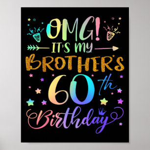 Poster Omg Ses Mes Frères 60e Anniversaire Doux 60 Ans O