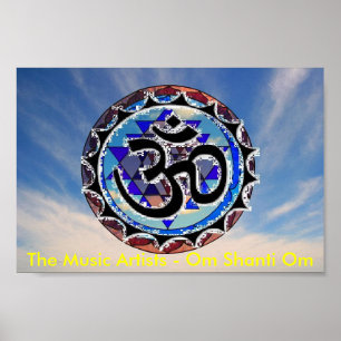 Poster omsriyantrag, les artistes de musique - OM Shanti