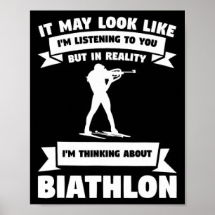 Poster On dirait que je vous écoute Biathlon Bia