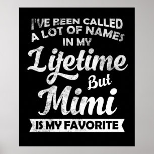 Poster On M'A Appelé Beaucoup De Noms De Toute Ma Vie, Ma