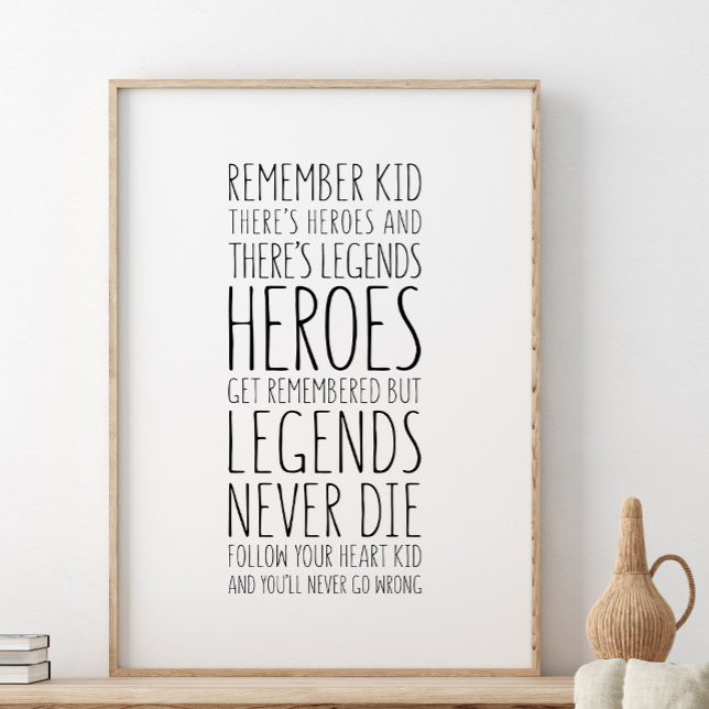 Poster On se souvient des héros mais les légendes ne meur (Créateur téléchargé)