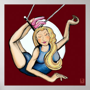 Poster On the flying trapeze