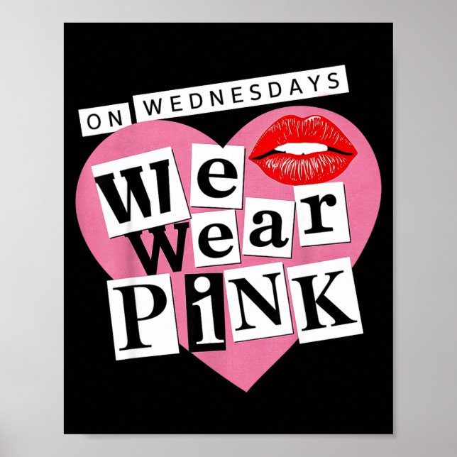 Poster On Wednesday We Wear Nk Funny Valentine  (Devant)
