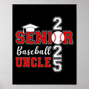 Poster Oncle Baseball Senior 2025 Cl De 2025 Graduation F