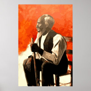 Poster Oncle d'homme d'Afro-américain