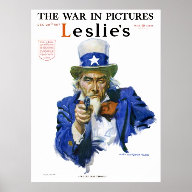 Poster Oncle hebdomadaire de Leslie Sam 1917 (Devant)