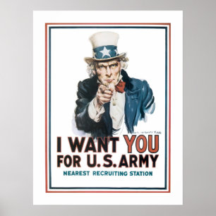 Poster Oncle Sam (frontière)