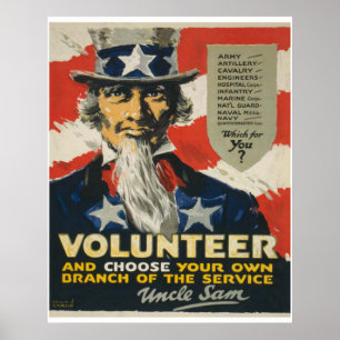 Poster Oncle Sam - Volontaire