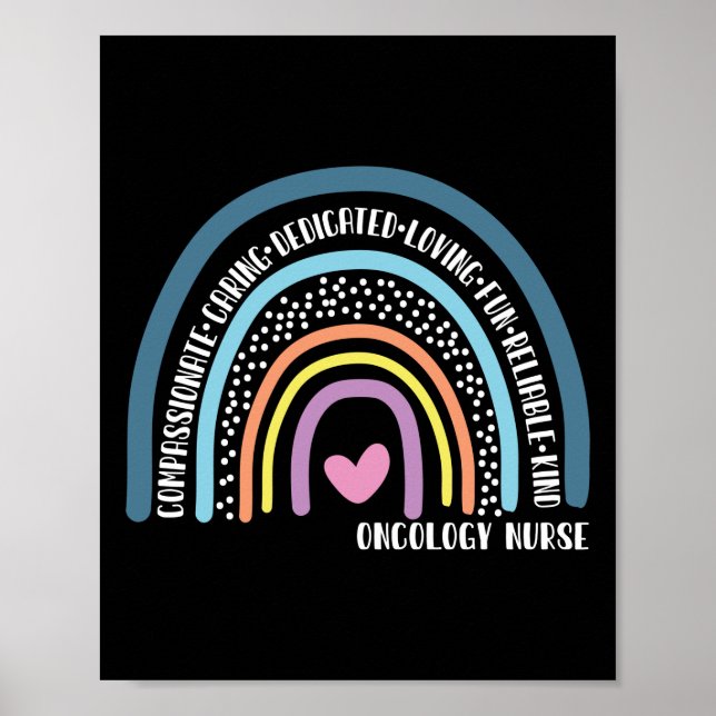 Poster Oncologie Infirmière de compassion Soins dédiés (Devant)