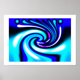 Poster Onde bleue
