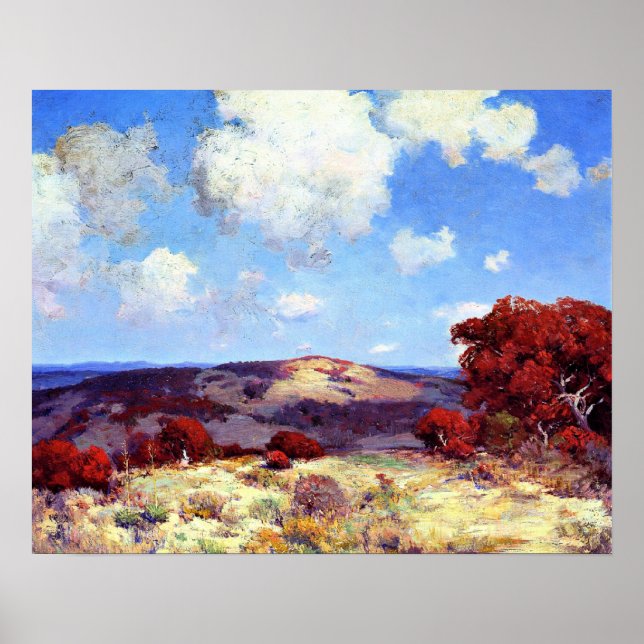 Poster Onderdonk - Dans les collines des chênes espagnols (Devant)