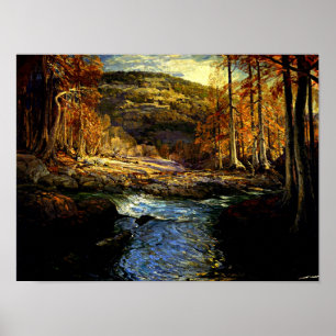 Poster Onderdonk - Forest Stream, peinture d'art
