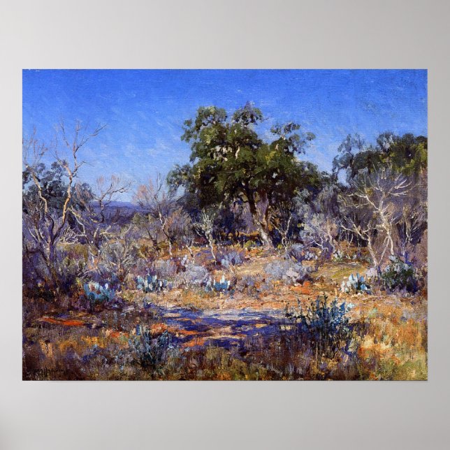 Poster Onderdonk - Un Jour De Janvier Dans Brush Country  (Devant)