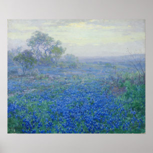 Poster Onderdonk - Un jour nuageux Bluebonnets 1918