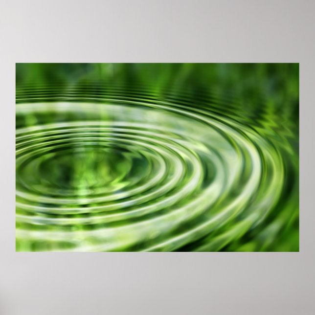 Poster Ondes concentriques (Devant)