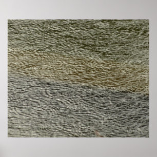 Poster Ondulations de gouttes de pluie Photographie abstr