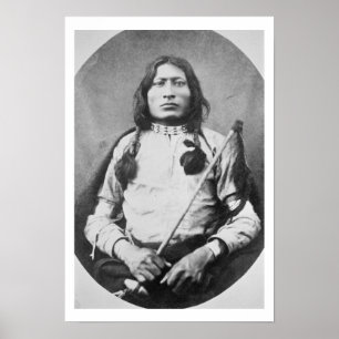 Poster One Bull Warrior, 1882 (photo b/w)