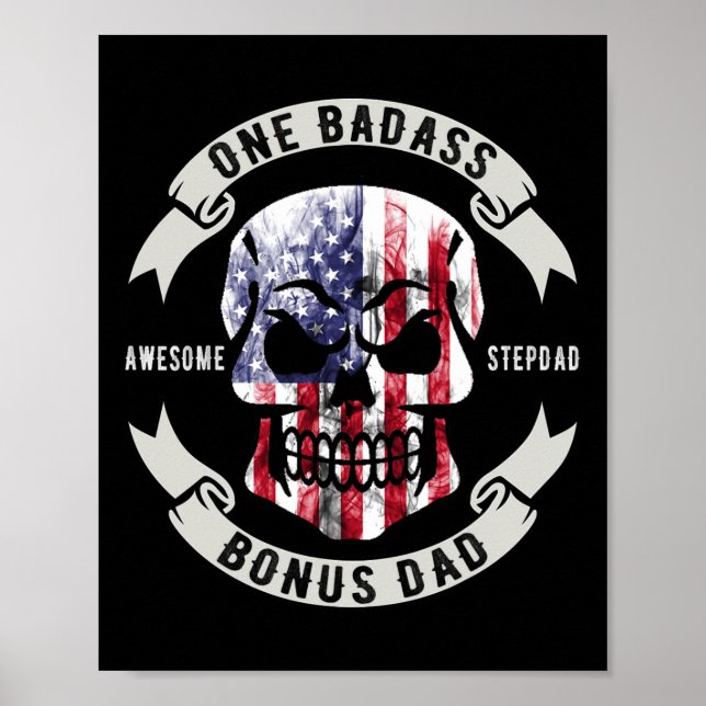Poster One D Bonus Stepdad Anniversaire Étape Papa Fête d (Devant)