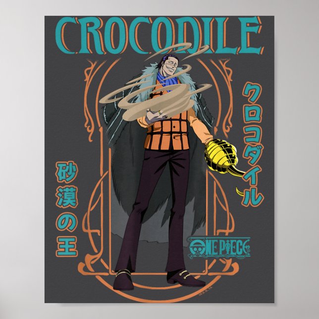 Poster One Ece Anime Crocodile Desert King Warlord Of The (Devant)