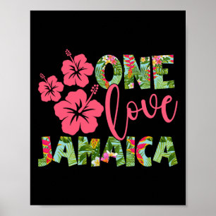 Poster One Love Jamaica 2025 Caribbean Vacation Theme Fam