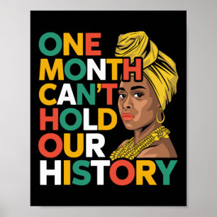 Poster One Month Can't Hold Our History African Black His