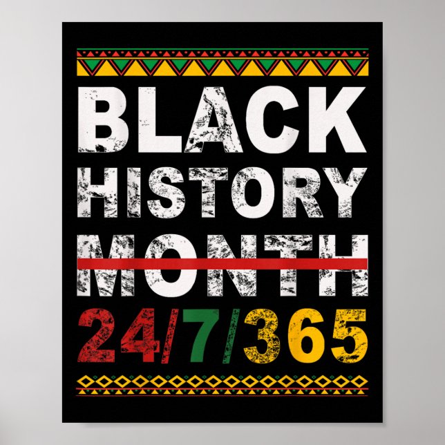 Poster One Month Can't Hold Our History Black History Mon (Devant)