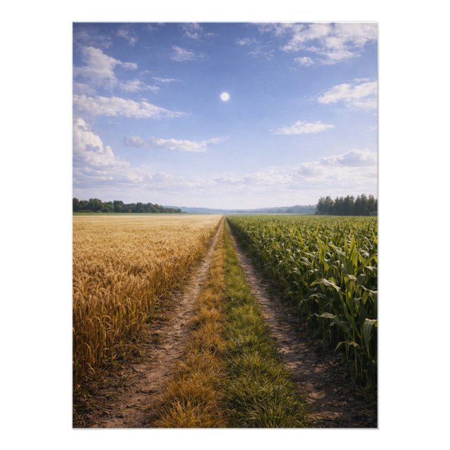 Poster One Path Forward – Minimalist Symbolic Landscape (Devant)