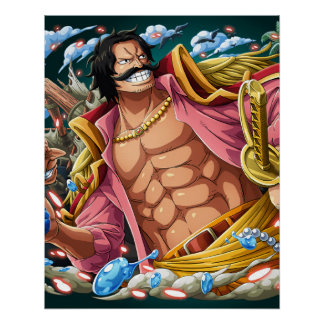 Poster One piece Gol D Roger