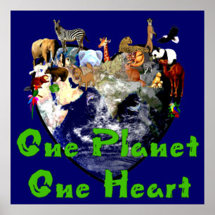Poster One Planet One Heart