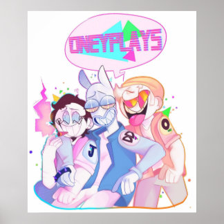 POSTER ONEYPLAYS DINGDONG JULIAN ET UN VAPOR DES ANNÉES 8