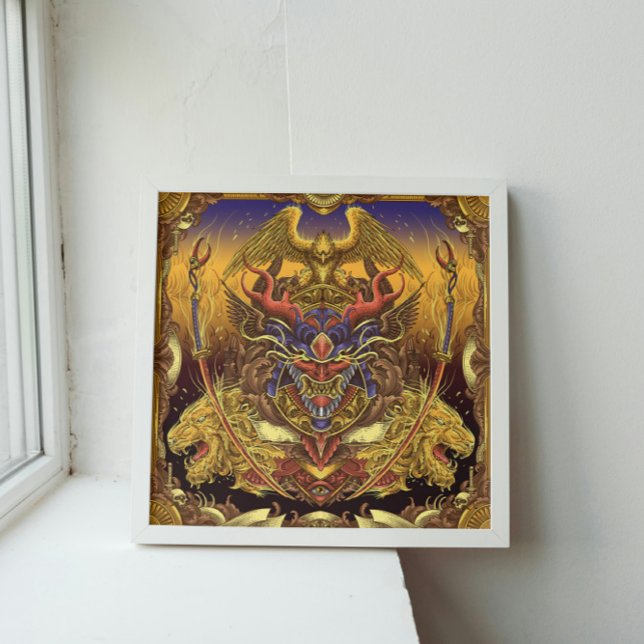 Poster Oni céleste (Créateur téléchargé)