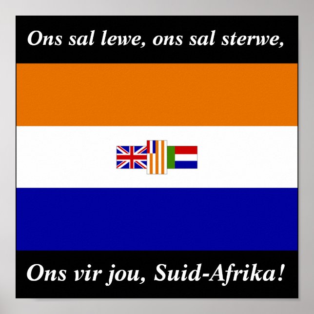 Poster Ons vir jou, Suid-Afrika ! (Devant)