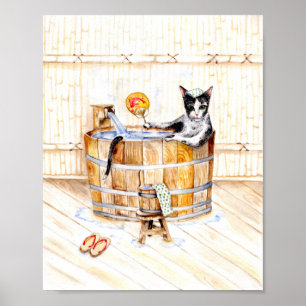 Poster Onsen Kitty NE PERTURBE PAS