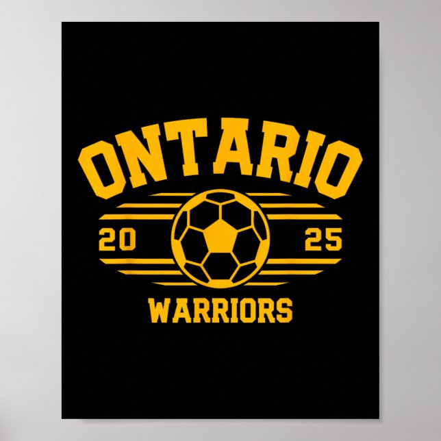 Poster Ontario Warriors Soccer Byll 2025 Hs  (Devant)
