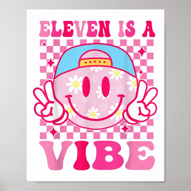 Poster Onze Est Une Vibe Anniversaire 11 Anniversaire Fil (Devant)