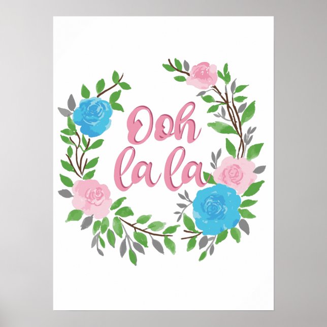 Poster Ooh La La - Phrases Françaises (Devant)