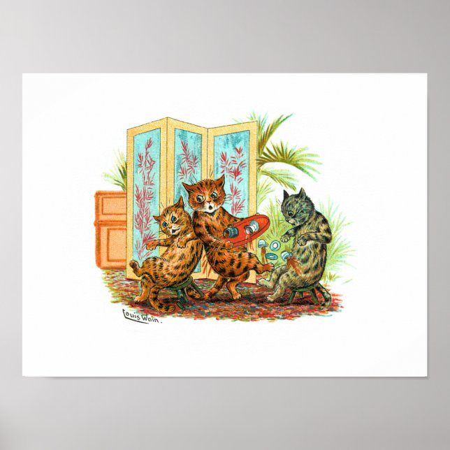 Poster Oops Cat-astrophe Louis Wain (Devant)