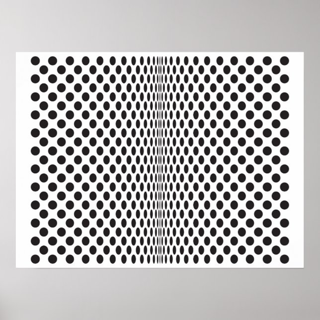 Poster Op Dots B&W (Devant)