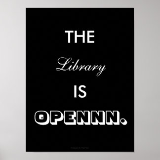 Poster Open de la Bibliothèque